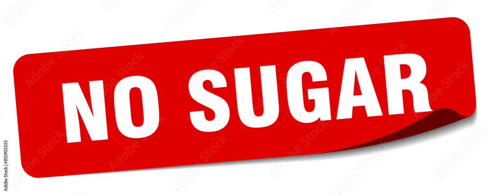 no sugar sticker. no sugar label no sugar sticker. no sugar label