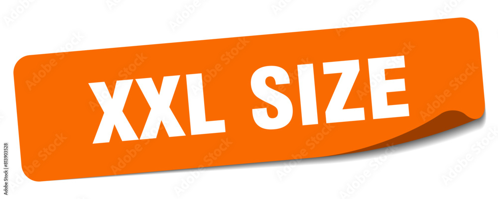 xxl size sticker. xxl size label xxl size sticker. xxl size label