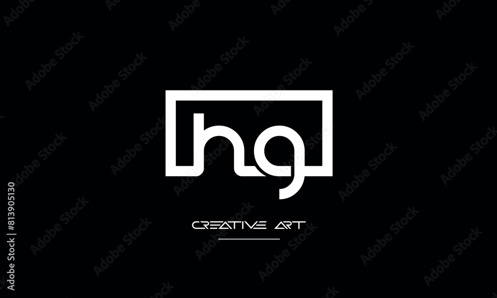 GH, HG, G, H abstract letters logo monogram GH, HG, G, H abstract letters logo monogram