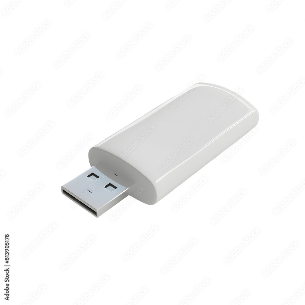 USB Isolated on transparent background