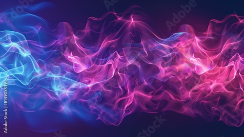 Modern abstract background with transparent smoke photo