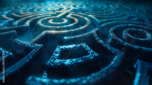 Digital labyrinths lead to hidden treasures of information background