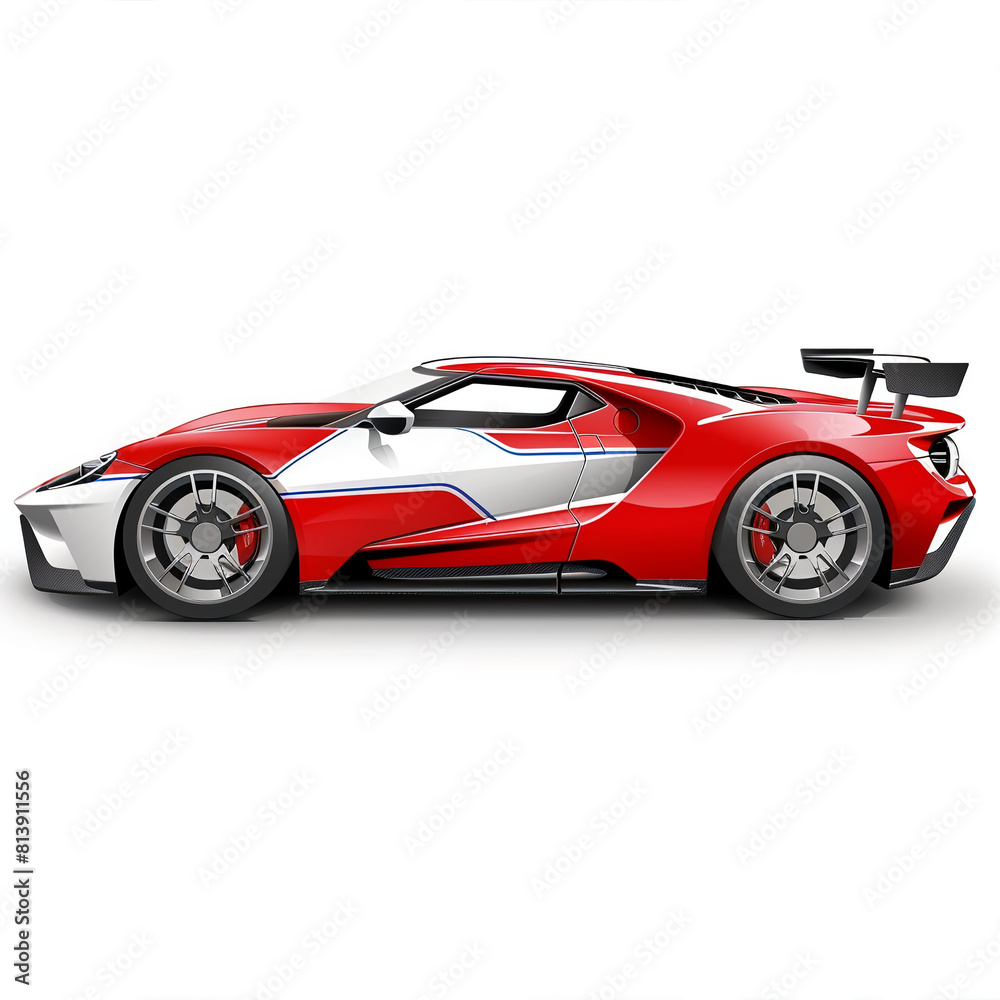 car sport isolated white background car sport isolated white background