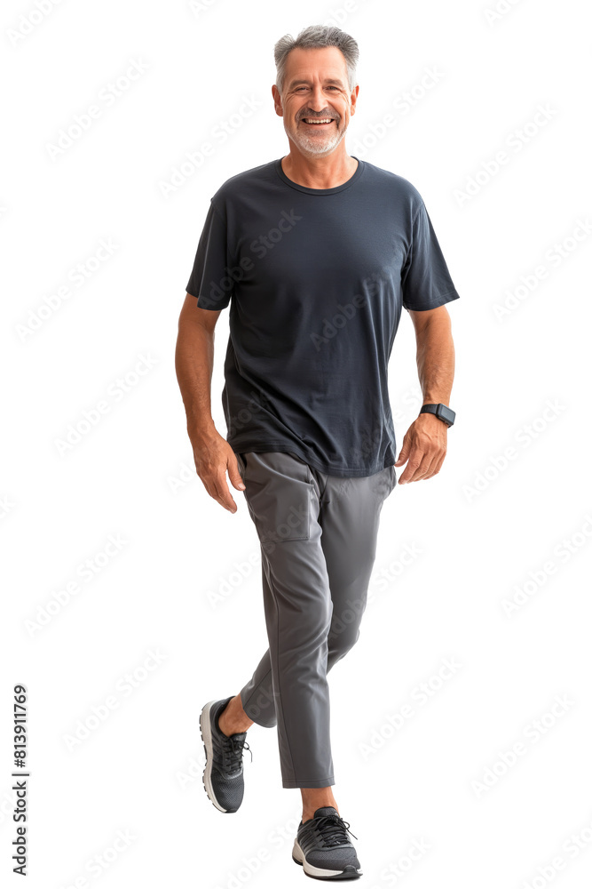 Contemporary Urban Style - Dark Tee and Gray Pants Contemporary Urban Style - Dark Tee and Gray Pants