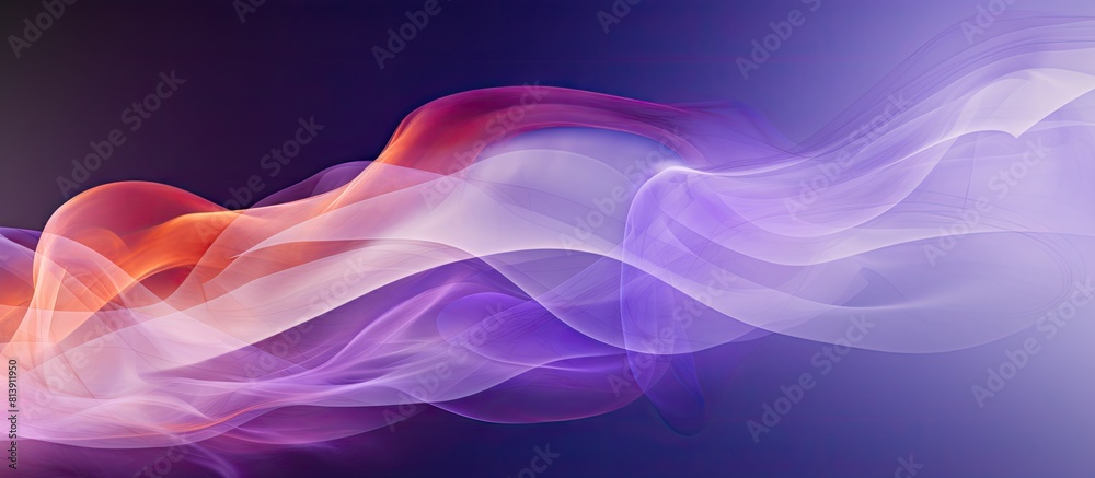 An attractive smoke image with abstract colorful patterns on a white background The smoke creates a vibrant display featuring shades of violet purple and orange. Copy space image An attractive smoke image with abstract colorful patterns on a white background The smoke creates a vibrant display featuring shades of violet purple and orange. Copy space image