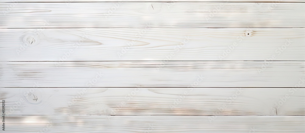 Fototapeta premium A white wooden surface provides a soft and inviting backdrop for text or images. Copy space image. Place for adding text and design