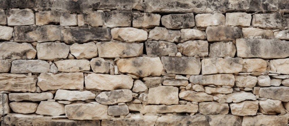 A section of an ancient stone wall that provides a perfect background for a copy space image A section of an ancient stone wall that provides a perfect background for a copy space image