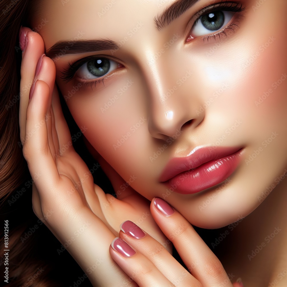 Close-up of beautiful women full of pure beauty Close-up of beautiful women full of pure beauty