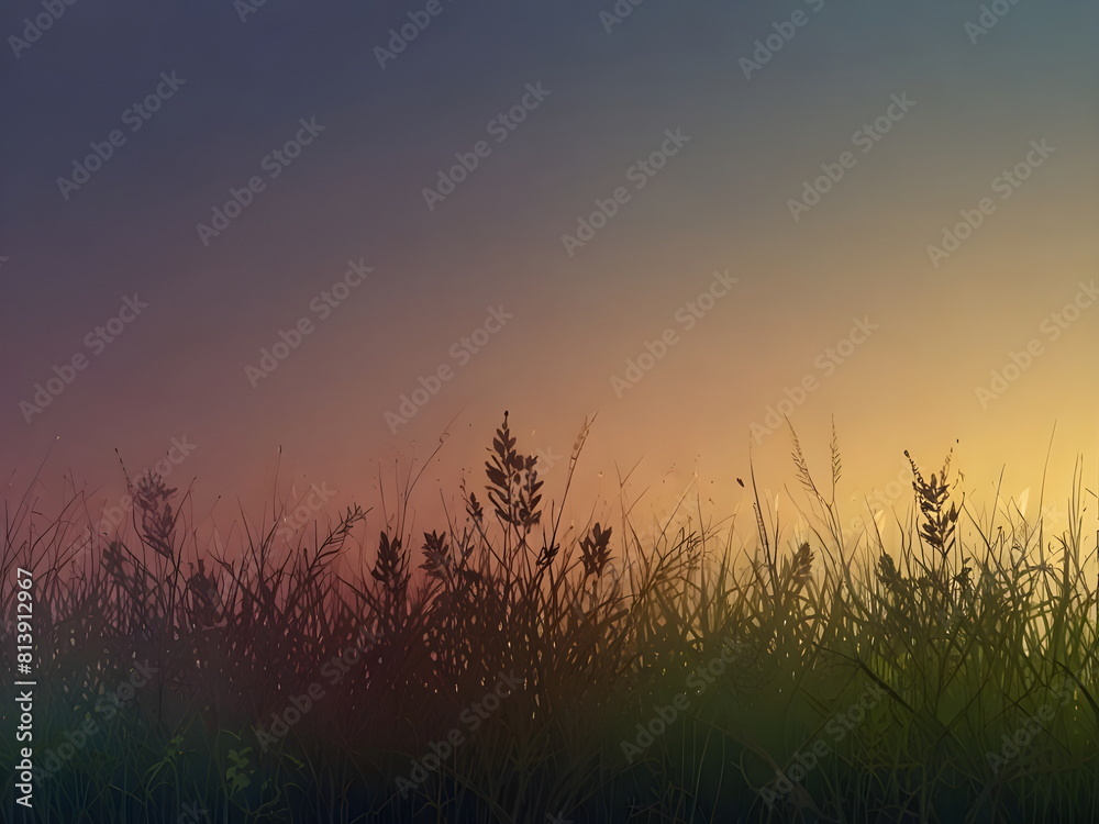 background with wild grasses