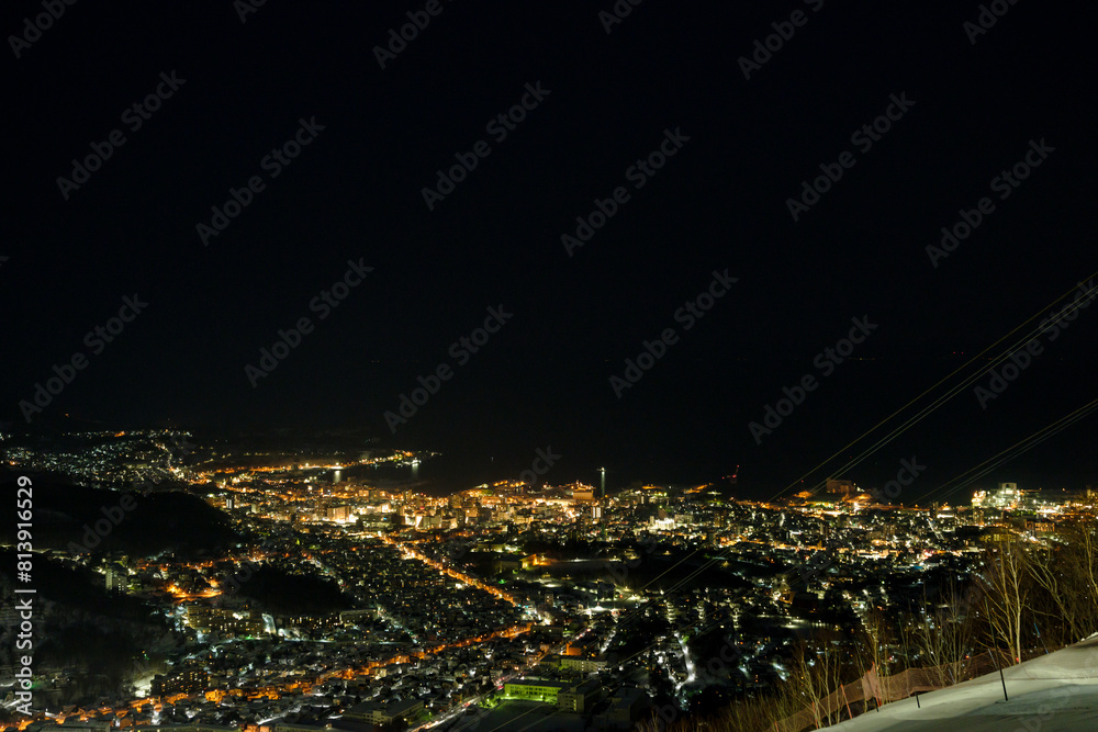 Fototapeta premium 小樽の冬 天狗山から見る夜景