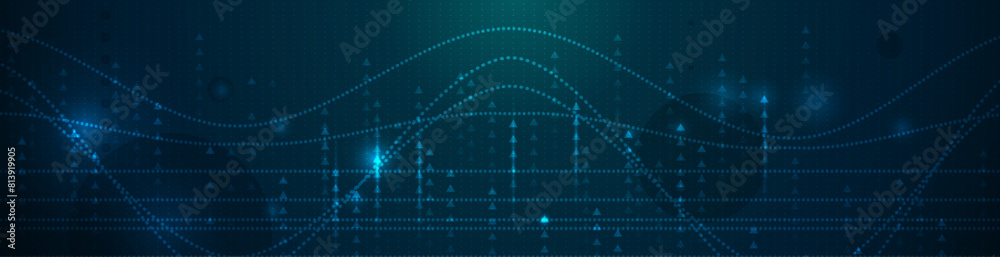 Illustration Abstract Digital technology, light line and blue cyber space background. Vector communication, innovation futuristic technology, connect internet network system, future big data, concept Illustration Abstract Digital technology, light line and blue cyber space background. Vector communication, innovation futuristic technology, connect internet network system, future big data, concept