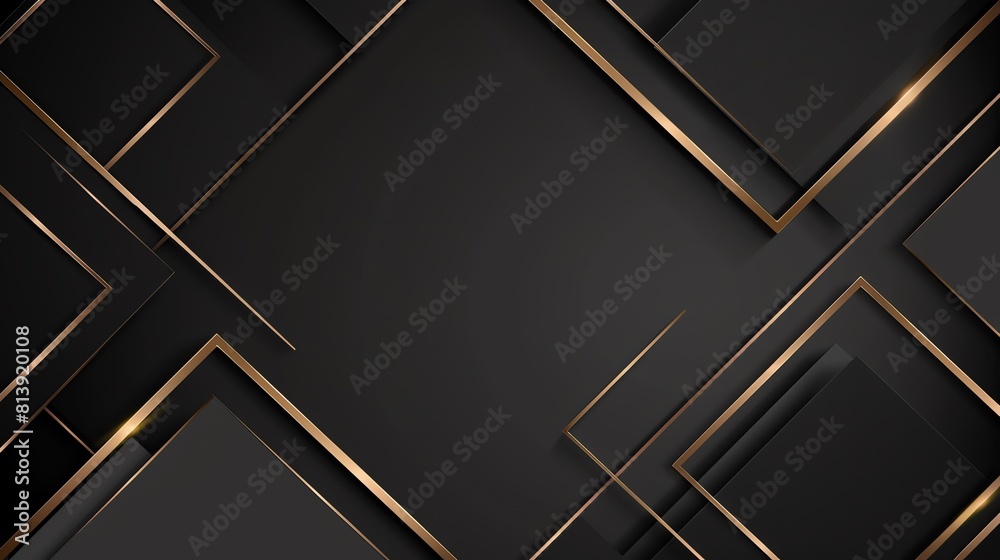 Bold and eye-catching black background with golden frame for powerful art Bold and eye-catching black background with golden frame for powerful art