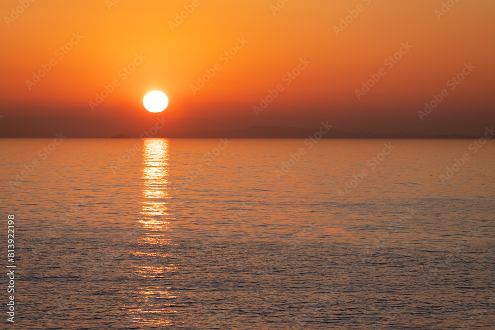 Beautiful sunset on the sea.