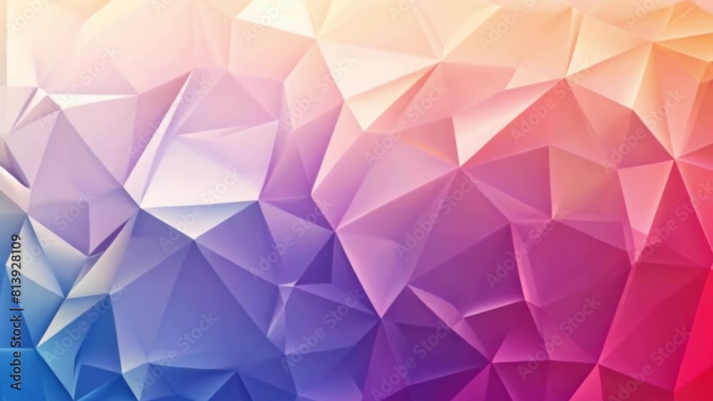 A dynamic display of multicolored triangles creating a visually stimulating abstract background.