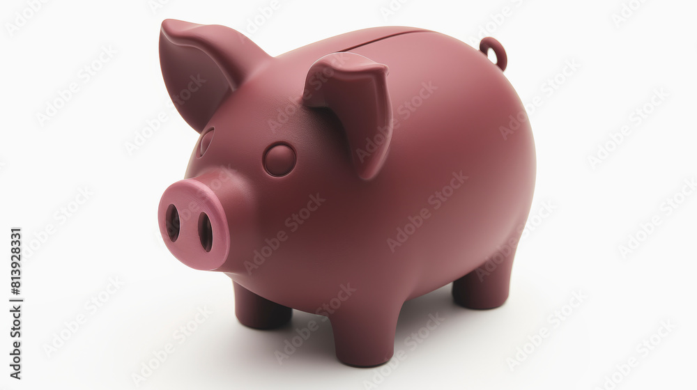 A classic ceramic piggy bank on a white background, symbolizing savings, financial security, and the traditional method of storing coins for future use. A classic ceramic piggy bank on a white background, symbolizing savings, financial security, and the traditional method of storing coins for future use.