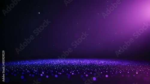 Purple and black background with lots of dots photo