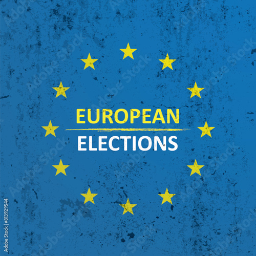 Concrete EU Flag European Elections