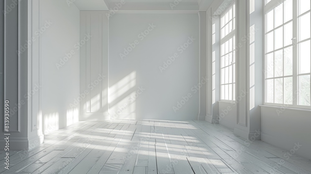 Fototapeta premium Modern minimalist style residential interior