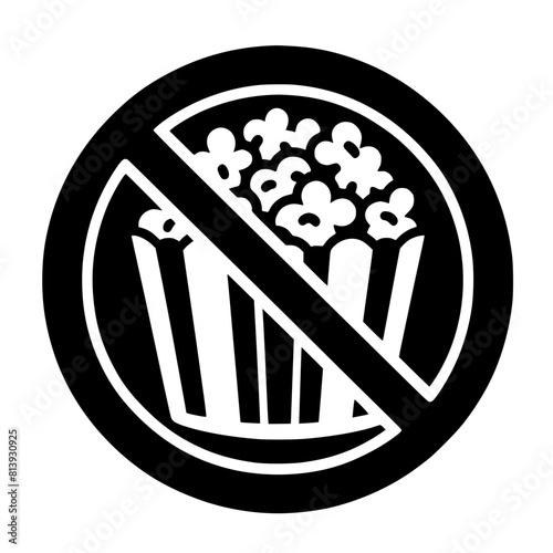 No popcorn sign