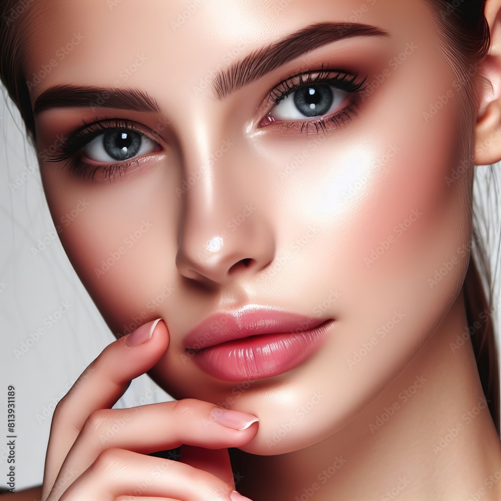 Close-up of beautiful women full of pure beauty Close-up of beautiful women full of pure beauty