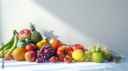 summer s bounty displayed against a pristine white background.