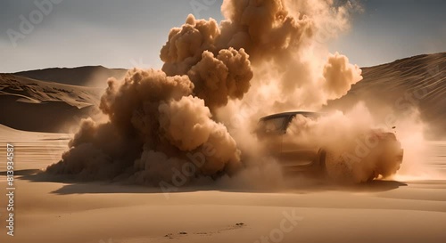 Brown dust explotion photo