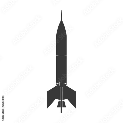 Silhouette missile black color only
