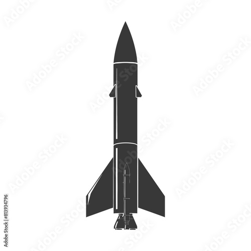 Silhouette missile black color only