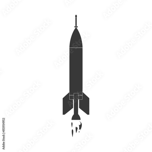 Silhouette missile black color only