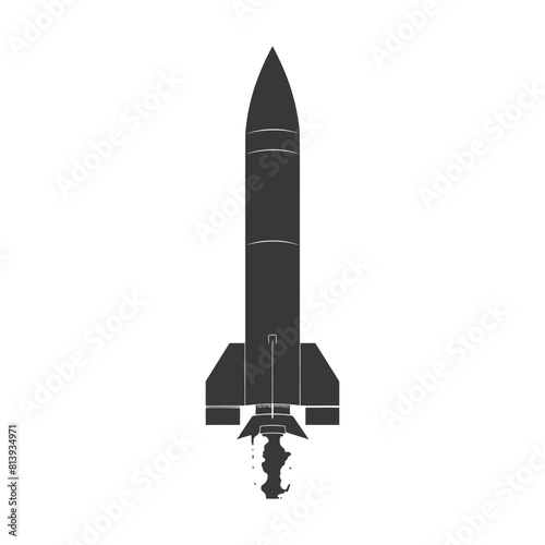 Silhouette missile black color only