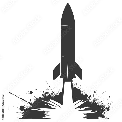 Silhouette missile black color only