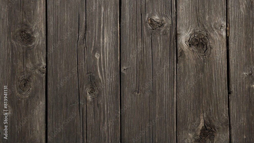 Naklejka premium Rustic gray wooden boards simple rough wood texture background