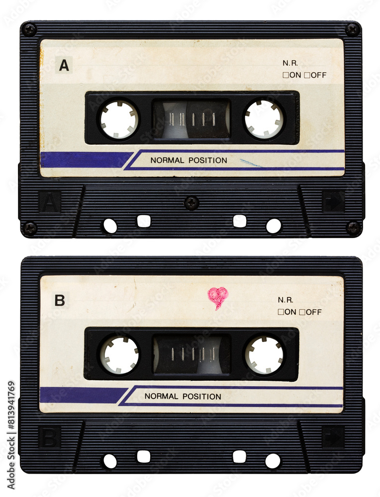 Obraz premium audio cassette isolated