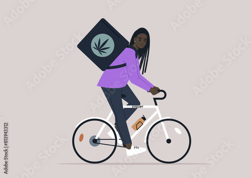 Urban Courier on a Weed Delivery Mission, A service delivering cannabis to customers