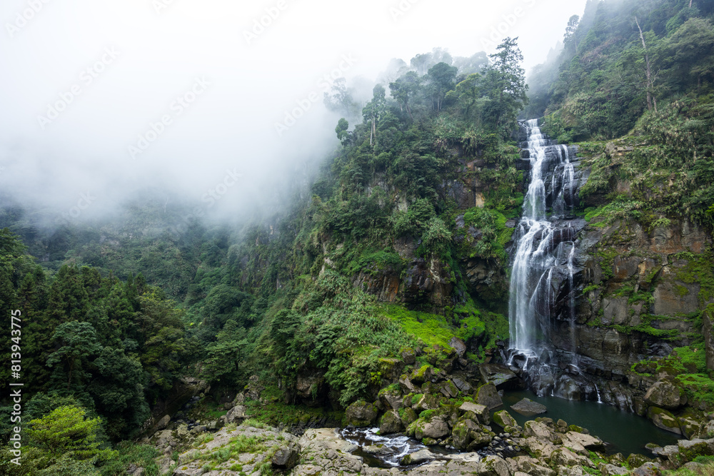 Fototapeta premium Tropical waterfall in the forest