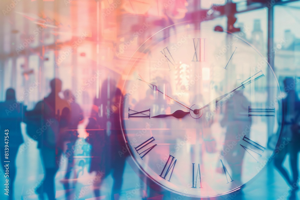 Busy lives passing by as time ticks on Busy lives passing by as time ticks on