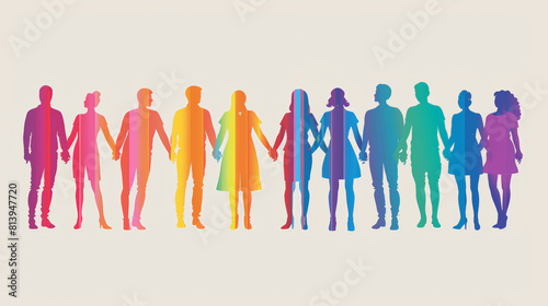 peolple of all colors holding hands