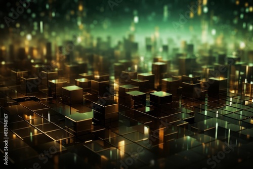 abstract background of coding software for machine learning, purple and black tone