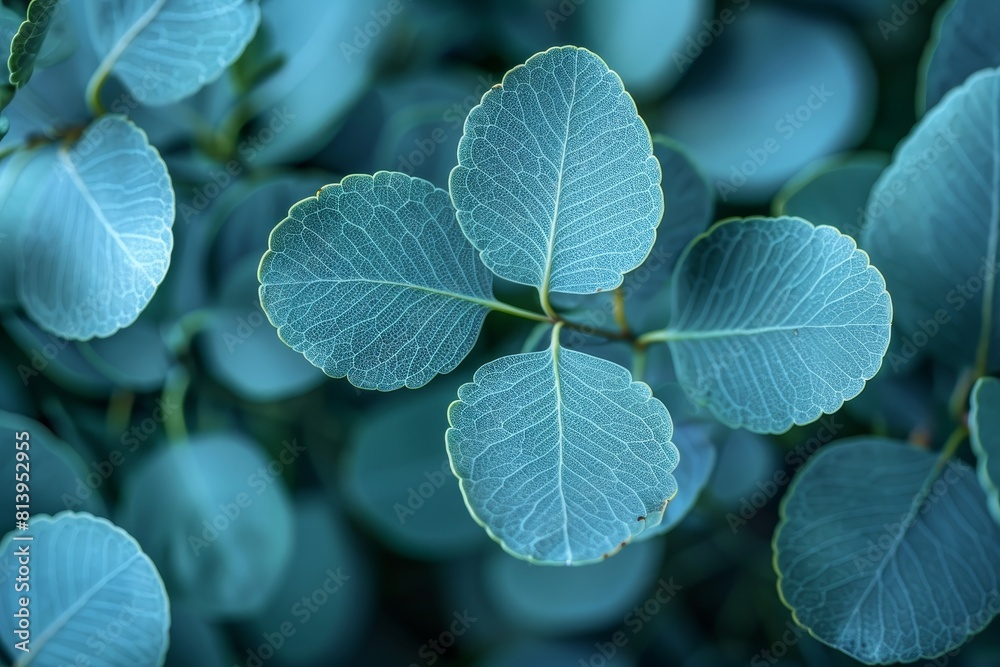 Eucalyptus Tree Grove: Blue-green leaves with a distinctive aroma. Eucalyptus Tree Grove: Blue-green leaves with a distinctive aroma.