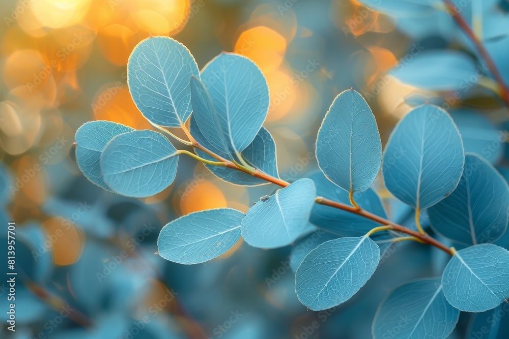 Eucalyptus Tree Grove: Blue-green leaves with a distinctive aroma. Eucalyptus Tree Grove: Blue-green leaves with a distinctive aroma.