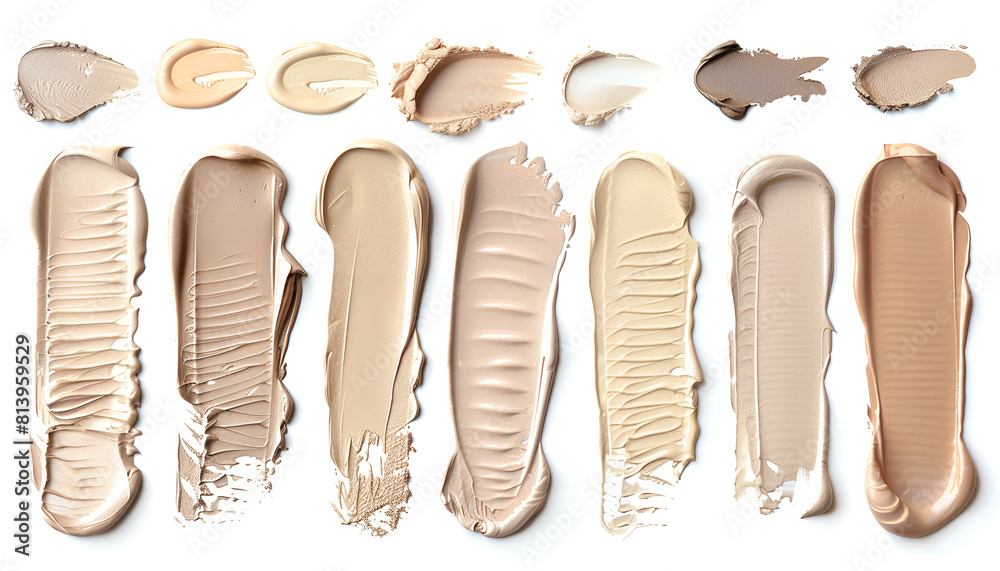Creamy tone foundation isolated on white background. Creamy tone foundation isolated on white background.