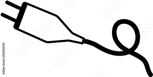 power plug with wire icon