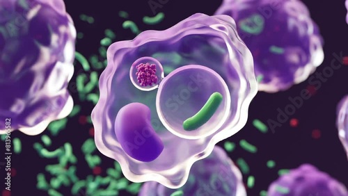 Macrophages: type of white blood cell of the immune system that engulf and digest pathogens, 
such as cancer cells, microbes, cellular debris