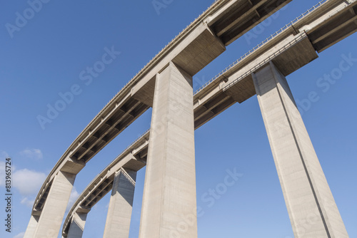 Pilons the Viaduct of the A10 motorway, Italy © Dmytro Surkov