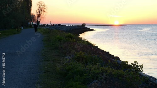 Sunset View at Tera Nova Park Dyke, Richmond BC, April 9, 2024