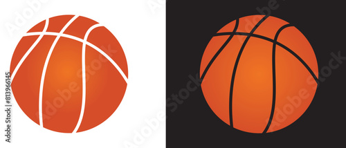 basketball ball vector. Basketball icon set. Basketball ball logo design isolated vector.