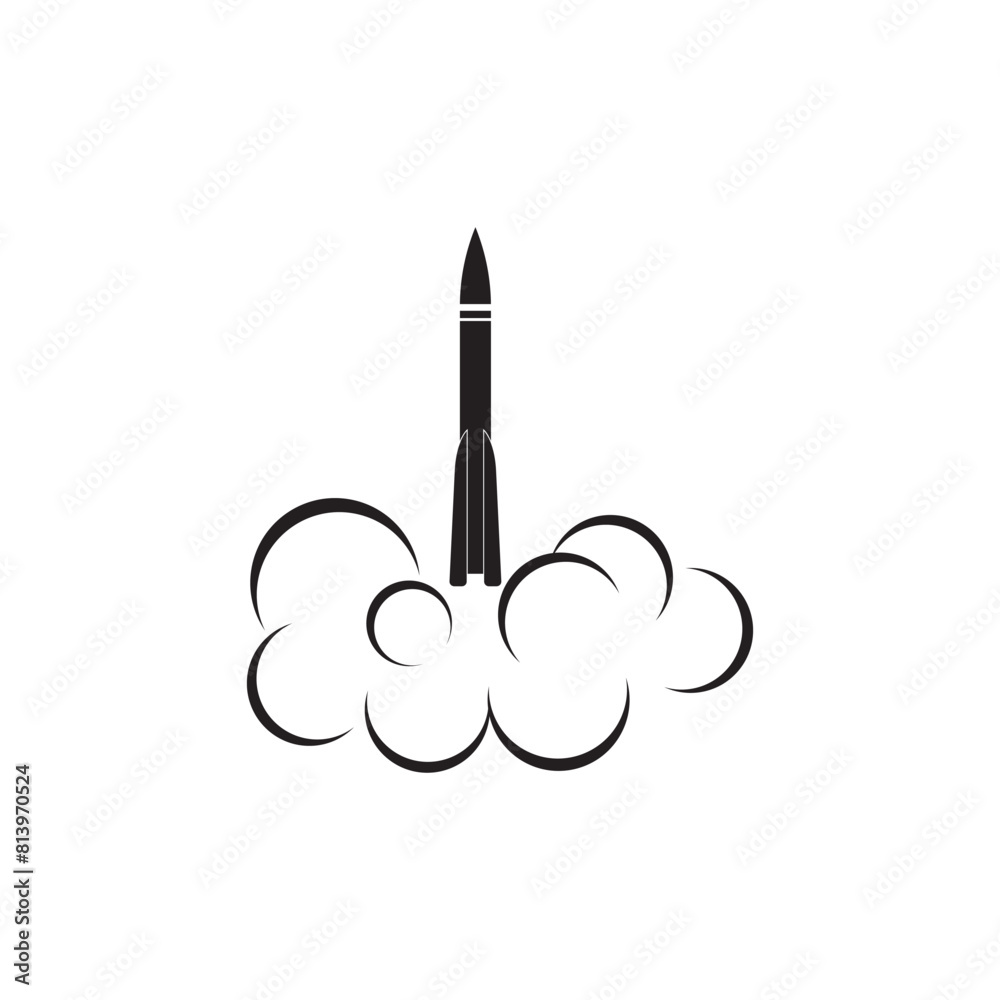 Fototapeta premium ROCKET ICON