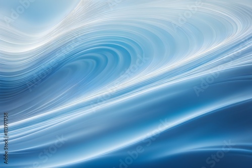 Gradient abstract waves curving elegantly across background