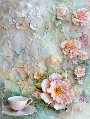 background with flowers