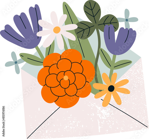 Letter With Flowers